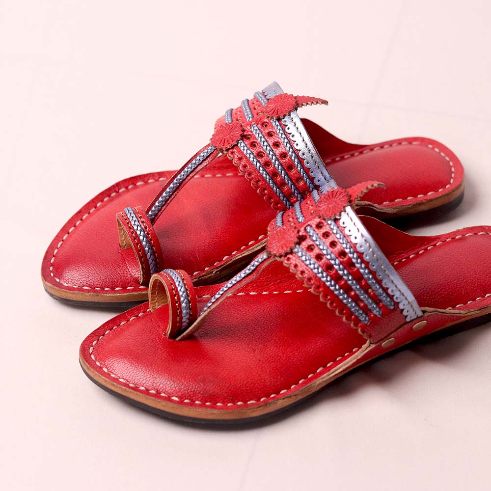 Tiny Toes Kolhapuri handmade leather kids sandal
