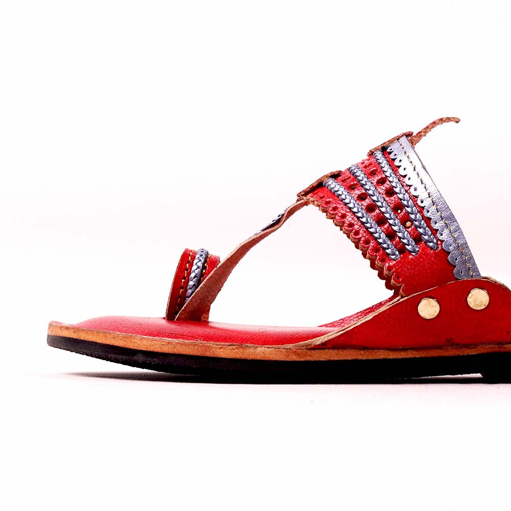 Tiny Toes Kolhapuri handmade leather kids sandal
