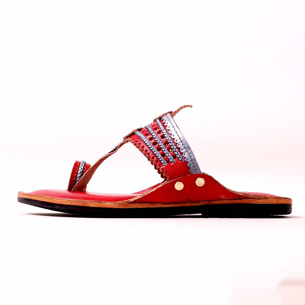 Tiny Toes Kolhapuri handmade leather kids sandal
