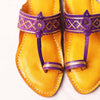 TukTuk Toes Kolhapuri kids artisan-made leather sandal