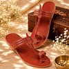 Kids Brown Handcrafted Kolhapuri Chappal