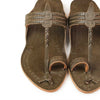 Kids Grey Classic Kolhapuri Chappal