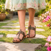 Kids Grey Classic Kolhapuri Chappal