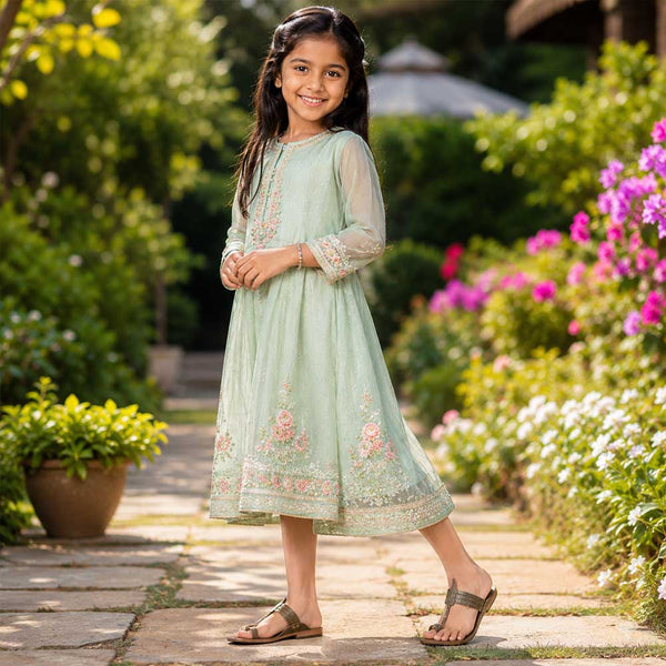 Kids Grey Classic Kolhapuri Chappal