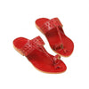 Kids Red Designer Kolhapuri Chappal