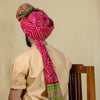 Red Designer Bandhej Pheta – Elegant Festive Turban