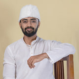 Maharashtrian White Fur Topi