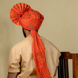 Readymade Orange Bandhej Pheta