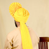 Readymade Yellow Stripes Cotton Pheta