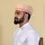 Beige Embroidered Signature Topi – Elegant Heritage Cap