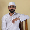 White Topi with Silver Embroidery – Sophisticated Ethnic Cap