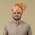 Printed Yellow Pheta – Bright Festival Headpiece