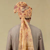 Printed Yellow Pheta – Bright Festival Headpiece