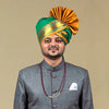 Readymade Green Saree Pheta – Green Saree Headwear