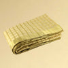 Golden Zari Pheta Fabric – Rich Metallic Stripe Turban Cloth