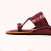 Men's cherry red T-strap sandals with open toe design – fashionablefootwear