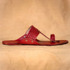 Bold Red Heritage – Timeless Men’s Kolhapuri Chappals