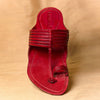 Bold Red Heritage – Timeless Men’s Kolhapuri Chappals