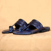 Royale Navy Blue – Men’s Spectrum Classic Kolhapuri Chappal