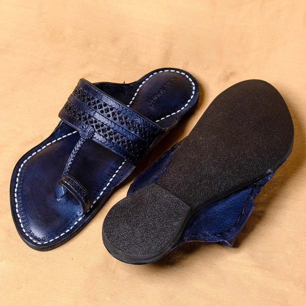 Royale Navy Blue – Men’s Spectrum Classic Kolhapuri Chappal