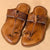 Rustic Allure – Orange-Brown Heritage Kolhapuri Chappal