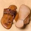 Rustic Allure – Orange-Brown Heritage Kolhapuri Chappal
