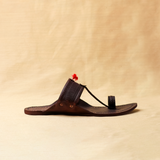 Men's Premium Leather Kolhapuri Chappal - Chestnut  Color