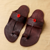 Chestnut Charm – Rustic Leather Kolhapuri for Modern Men
