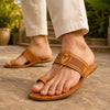 Elegant Brown Bliss – Men’s Spectrum Classic Kolhapuri Chappal