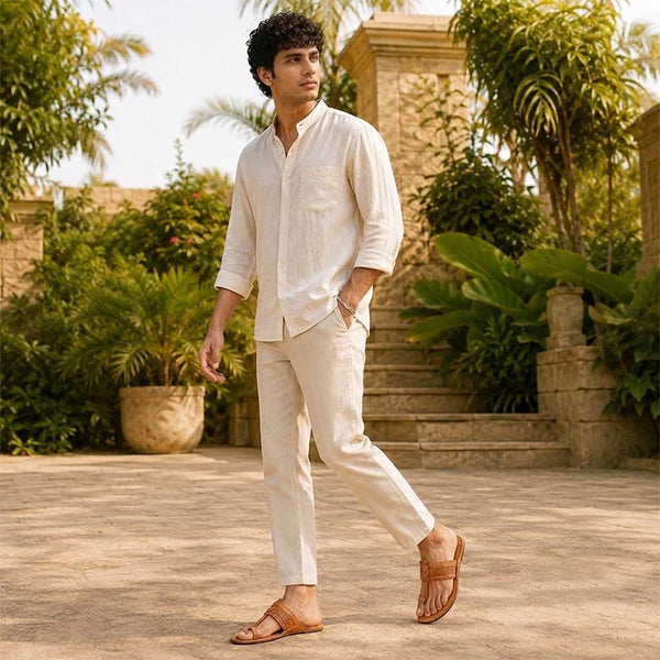 Elegant Brown Bliss – Men’s Spectrum Classic Kolhapuri Chappal