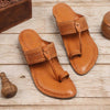 Elegant Brown Bliss – Men’s Spectrum Classic Kolhapuri Chappal