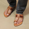 Men’s Kapshi Kolhapuri chappal handmade with natural leather