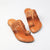 Rustic Allure – Orange-Brown Heritage Kolhapuri Chappal