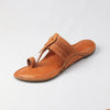 Rustic Allure – Orange-Brown Heritage Kolhapuri Chappal