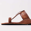 Traditional Kurundwadi Kolhapuri chappal for men handmade leather