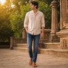 Golden Yellow Radiance – Men’s Spectrum Classic Leather Chappal