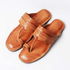 Natural open toe T-strap Kolhapuri sandal handmade for men