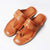 Natural open toe T-strap Kolhapuri sandal handmade for men