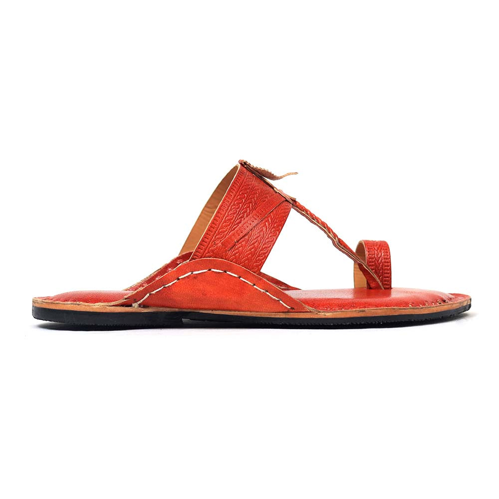 Punch Kurundwadi Kolhapuri handmade leather sandal for men

