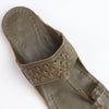Shilagar Grey Laser-Cut Kolhapuri Flats