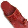 Cherry Red Laser-Cut Kolhapuri Flats