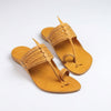 Indian Yellow Handcrafted Kolhapuri Flats