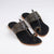 Kaala Shahi Black Handcrafted Kolhapuri Flats