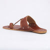 Peshwa Chestnut Handcrafted Kolhapuri Flats