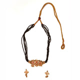 Belpan Manchali Mangalsutra Necklace With Pink Crystal stones