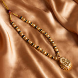 Golden Mani Thushi Necklace with Pendant