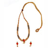Golden Black Beads Thushi Necklace