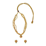 Maharashtrian Saj Ghat Pendant Necklace with Earrings for Weddings