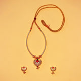 Chand Pipe Thushi Necklace With Pendant