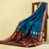 Unstitched Peacock Green Nauwari Saree – Regal Unstitched Fabric